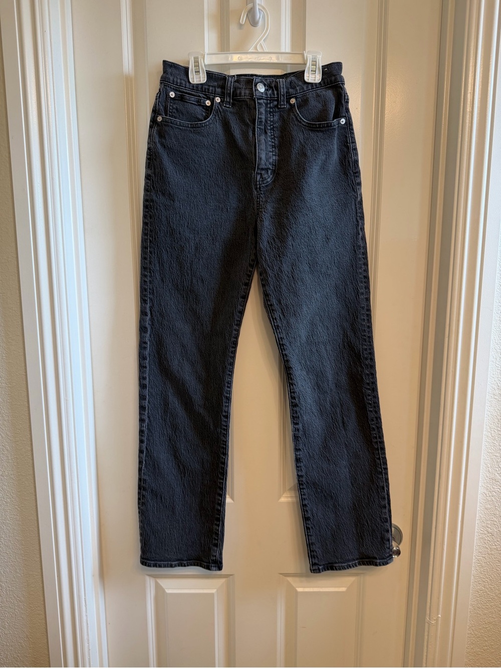 Madewell 90s Straight Black High Waisted Jeans Size 27